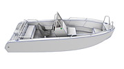 Алюминиевый катер A551 SC  Aluminium single console boat